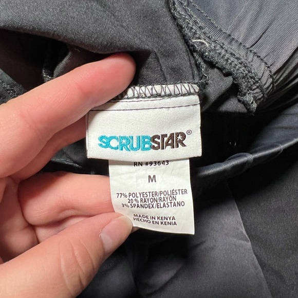 Medium scrub bottoms worn once slightly used - Picture 2 of 2